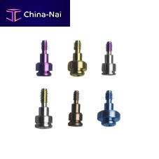 Titanium implant screw P25indexedscrewCAD/CAM
