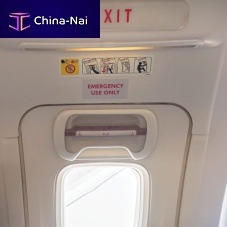 Aircraft cabin placard informationsigningemergency