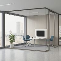 Removable partition TEK VUEpivoting/slidingglasscommercial