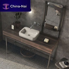 Countertop washbasin concretewithout holewith overflow