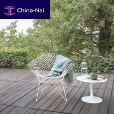Contemporary chair Diamondoutdoorsteelsteel base