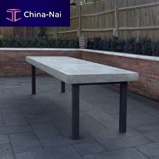 Contemporary dining table BASIC.11cementpainted metalrectangular