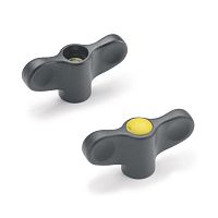 Wing nut GN 634brassplastic