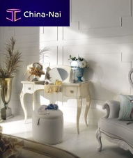 Contemporary pouf 90fabricroundupholstered