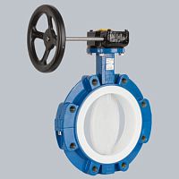 Disc valve SBPmanualfor controlmounting flange