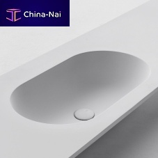 Cristalplant® vanity top OVALcustom