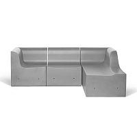 Modular sofa SOFTCRETE contemporaryoutdoorgray