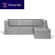 Modular sofa SOFTCRETE contemporaryoutdoorgray