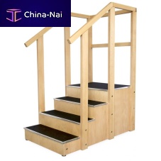 One-sided rehabilitation staircase SDCH1Dwith 2 handrails