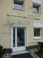 Entrance canopy DASZEK 2metalglassflat