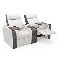 Fabric cinema seating TUSCANYcommercialhome cinemawhite
