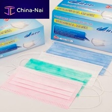 Adult surgical mask MSK01box of 50bluewhite
