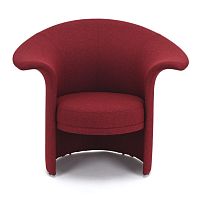 Contemporary armchair Tulipanfabricbeechgray