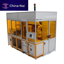 Robotic unloading cell CLA robot cellloadingmeasurementfor machining centers