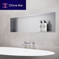 Stainless steel wall niche BOXrectangularsquarebathroom