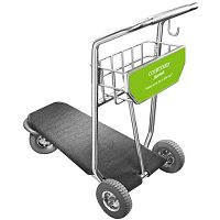 Airport terminal luggage trolley EZ Cart 04for passengersopen3-wheel