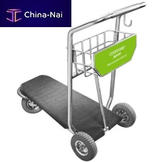 Airport terminal luggage trolley EZ Cart 04for passengersopen3-wheel