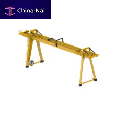 Rail-mounted gantry crane for civil worksfor heavy loadselectro-hydraulic