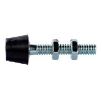 Stud with neroprene-coated head 101 seriesthreadedsteelwith 2 nuts