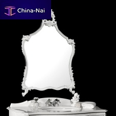Wall-mounted bathroom mirror 8518/2 SPWcontemporarywoodenwhite