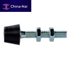Stud with neroprene-coated head 101 seriesthreadedsteelwith 2 nuts