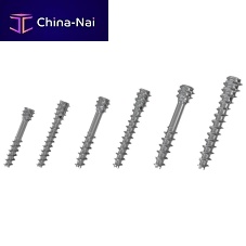 Hindfoot arthrodesis screw I.B.S.®cannulatedheadlessmetallic
