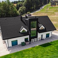 Pitched roofing Thunderstonestone-coated metalroof tile look