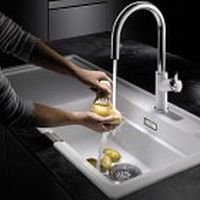 Single-bowl kitchen sink BLANCO ZENAR XL 6 Swith drainboardcompositeovermount