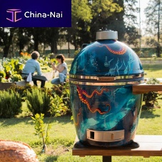 Charcoal barbecue KB10 GRANDEcommercialon castersfree-standing