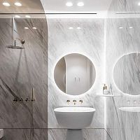 Wall-mounted bathroom mirror for shopcontemporaryrectangular