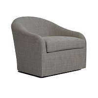 Contemporary club chair GIRO fabricgrayswivel