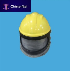 Blasting helmet yellowwith respirator
