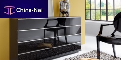 Contemporary chest of drawers LOFT glassnot specifiedblack