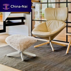 Contemporary footrest TORTUGAfabricleather