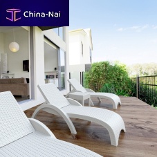 Contemporary sun lounger FIJIresin wickerresin wickerfor hotel