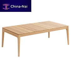 Contemporary coffee table NEWHAVENteakwooden baserectangular