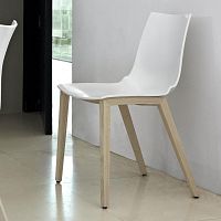 Contemporary chair PAOLAindoorpolymersteel base