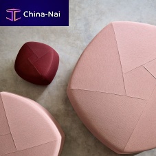 Contemporary pouf ATOLLfabricsquaretriangular