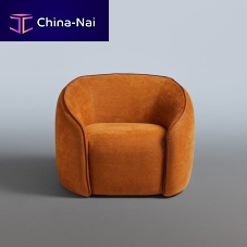 Contemporary armchair Baloofabricleatherwooden
