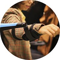 Assistive robotic arm for physical therapyfor persons with reduced mobilityarticulated