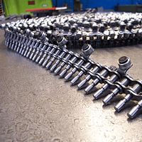 Stainless steel conveyor chain B-1 seriesattachmentstraight side platefor the food industry