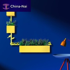Metal planter CENTODIECIrectangularmodularvertical