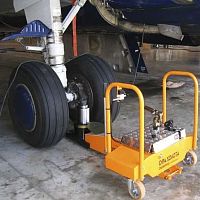 Aircraft jack hydraulicsingle-axis