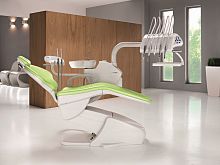 Dental treatment unit with chair Friend Pluswith delivery system