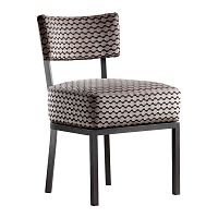 Contemporary chair Alfaindoorfabricsteel base