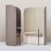 Contemporary chair FOCUS PODoutdoorfabricwood