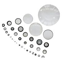 Glass lens element UVinfraredprecision