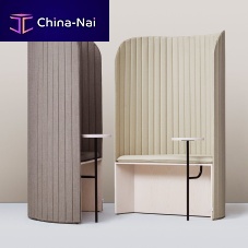 Contemporary chair FOCUS PODoutdoorfabricwood