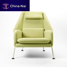 Contemporary armchair THE HERONfabricwith footrestwith headrest