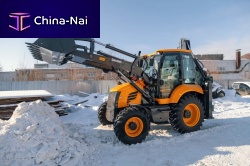 Low fuel consumption backhoe loader 884